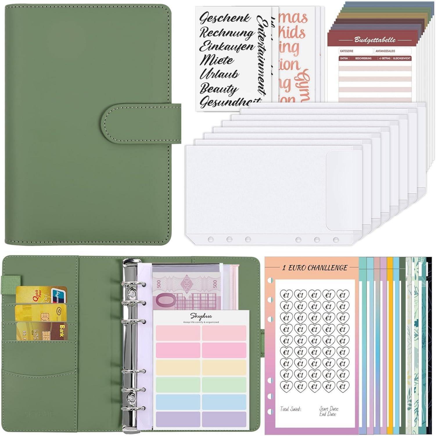 Sparbuch mit Geldfächern, Challenge Binder Startset