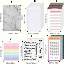 Budget Planner Deutsch Spar Challenge A6 Geld Organizer