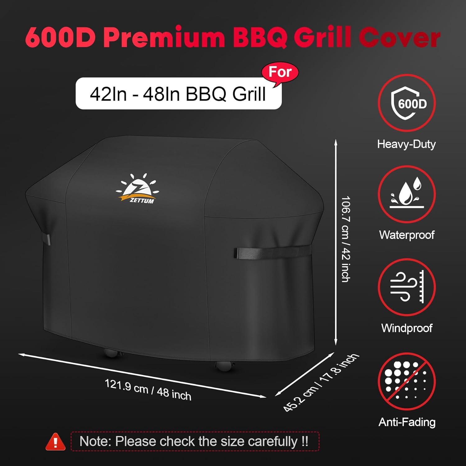 Zettum Grillabdeckung 121 cm für Weber Spirit II 200 Serie