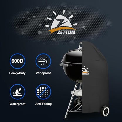 Kugelgrill Abdeckung 600D Oxford BBQ Grill für Weber 57 CM