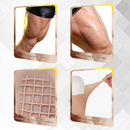 Silikon Muskelhose realistisches Beinkostüm für Cosplay Karneval Halloween