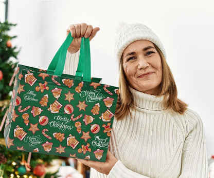 12pcs Weihnachten Geschenk Taschen Wiederverwendbare Tote