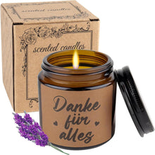 Dankeschön Geschenke Lavendel Duftkerzen im Glas 100g