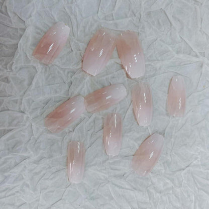 24 Stück Pink Sarg Nägel Zum Aufkleben Mittel, Press on