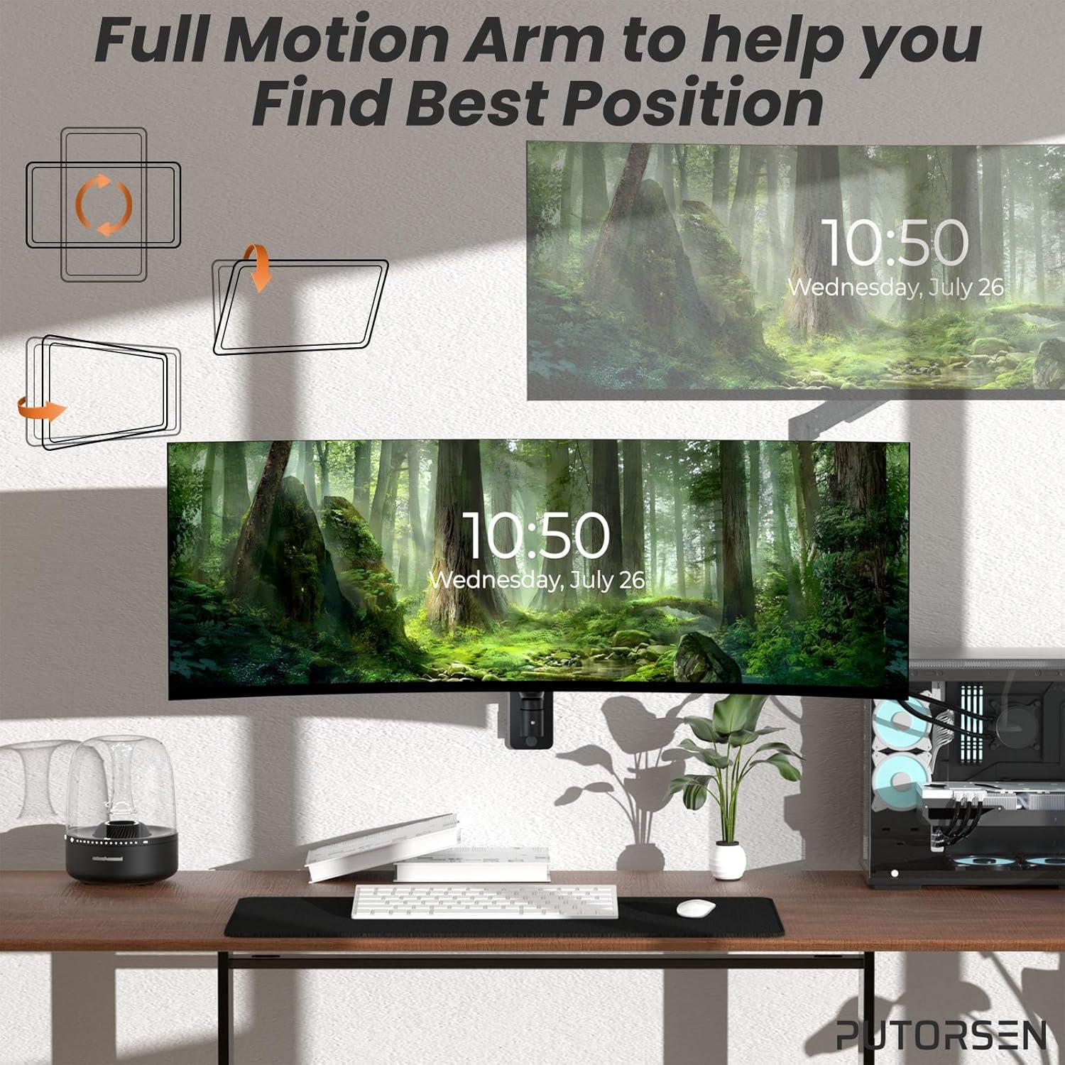 Monitor Wandhalterung 17-49 Zoll Heavy Duty bis 20KG Wall Mount VESA