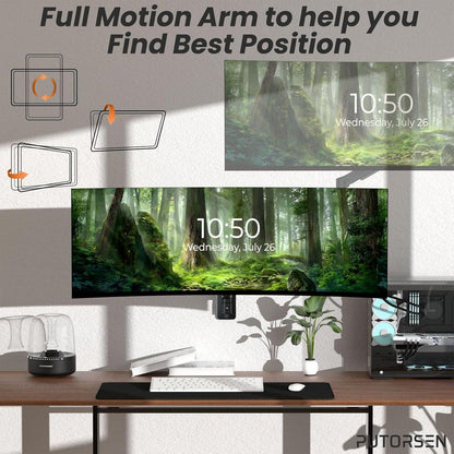 Monitor Wandhalterung 17-49 Zoll Heavy Duty bis 20KG Wall Mount VESA
