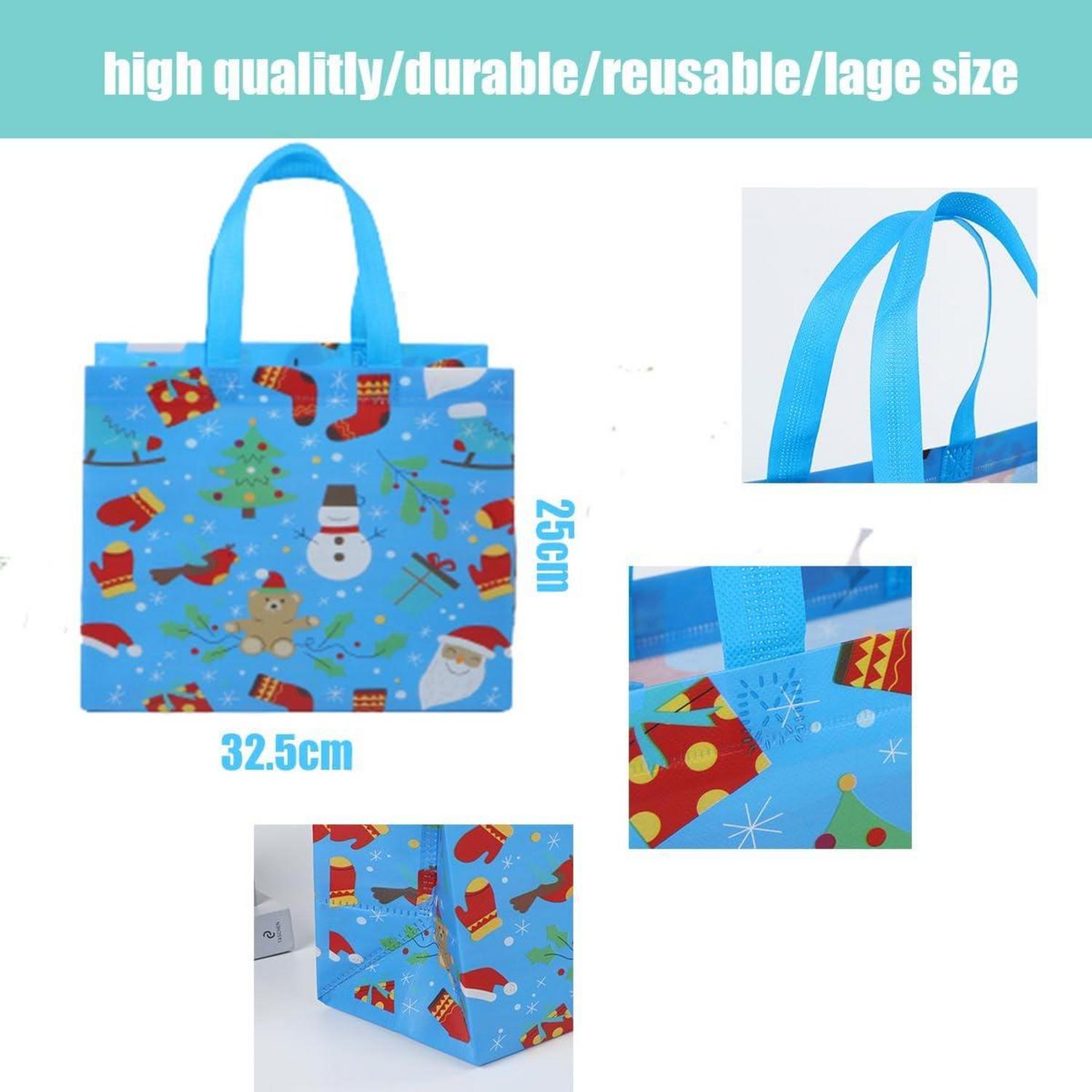 8er Set Weihnachten Geschenk Taschen aus Vliesstoff