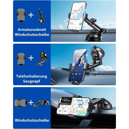 Auto Handyhalterung mit Saugnapf & 360° Drehung