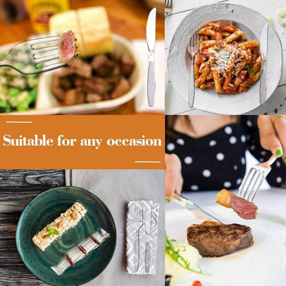 200 Stück Wiederverwendbares Plastikbesteck Set für Party & Outdoor, Gabeln