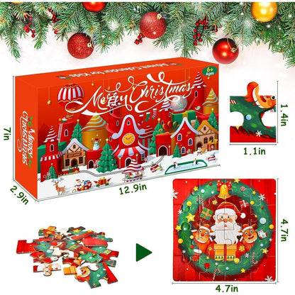 Adventskalender 2024 Weihnachts Puzzles 24 Tage Countdown