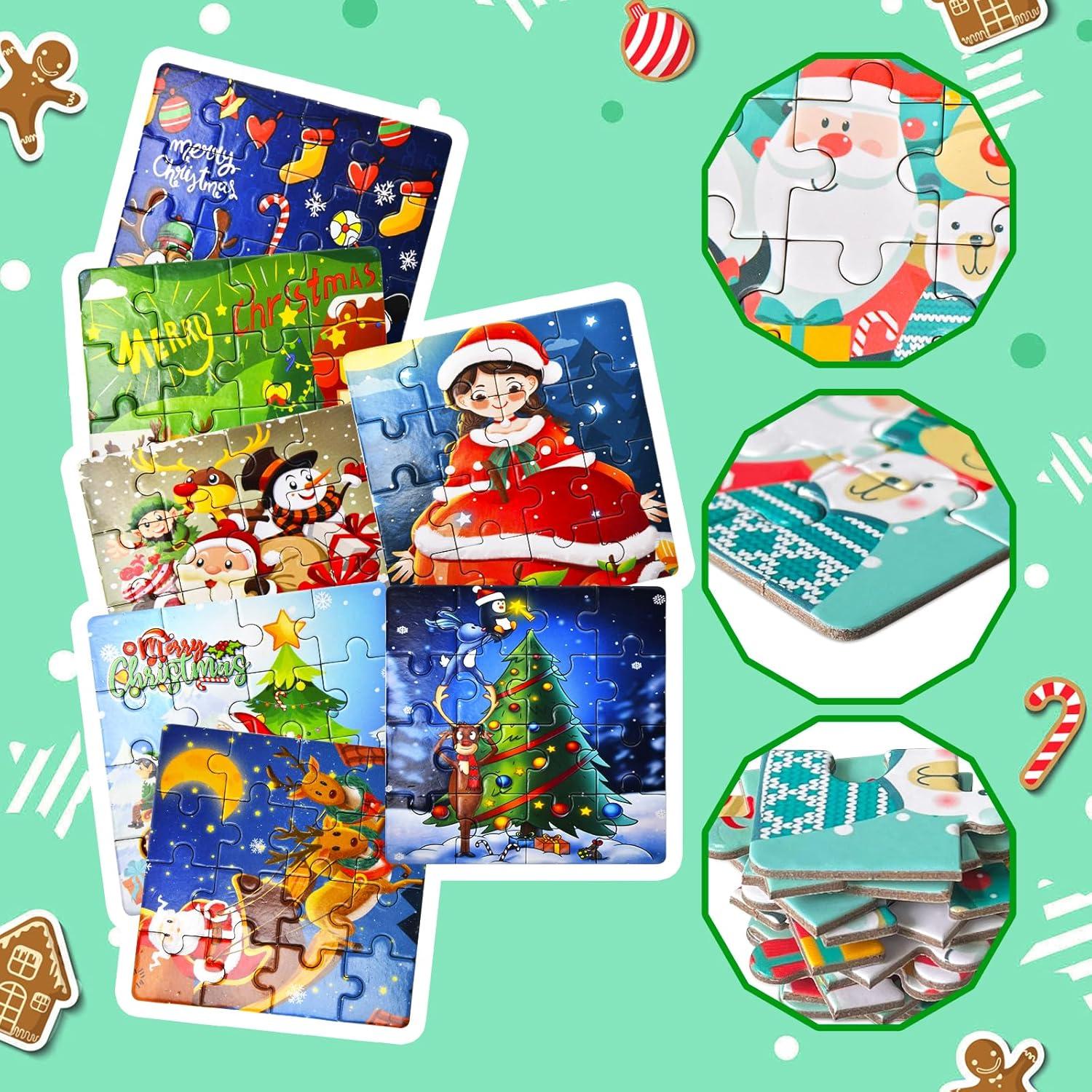 Adventskalender 2024 Weihnachtspuzzle 24 Tage Countdown Kinder