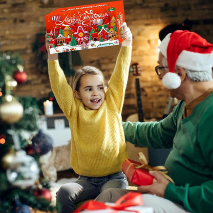 Adventskalender 2024 Weihnachts Puzzles 24 Tage Countdown für Kinder
