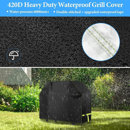 Wetterfeste Grillabdeckung 137cm 420D Oxford Wasserdicht