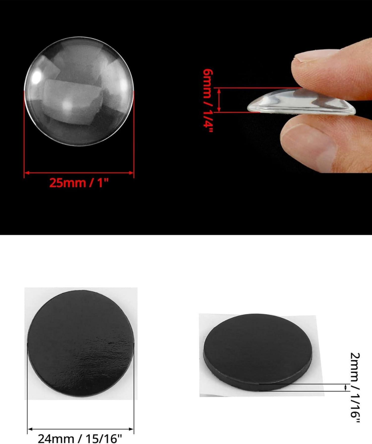 180 Stück Glas Cabochon Rohlinge