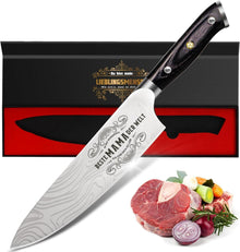 Weihnachtsgeschenk für Mama: Damastmesser aus Carbonstahl