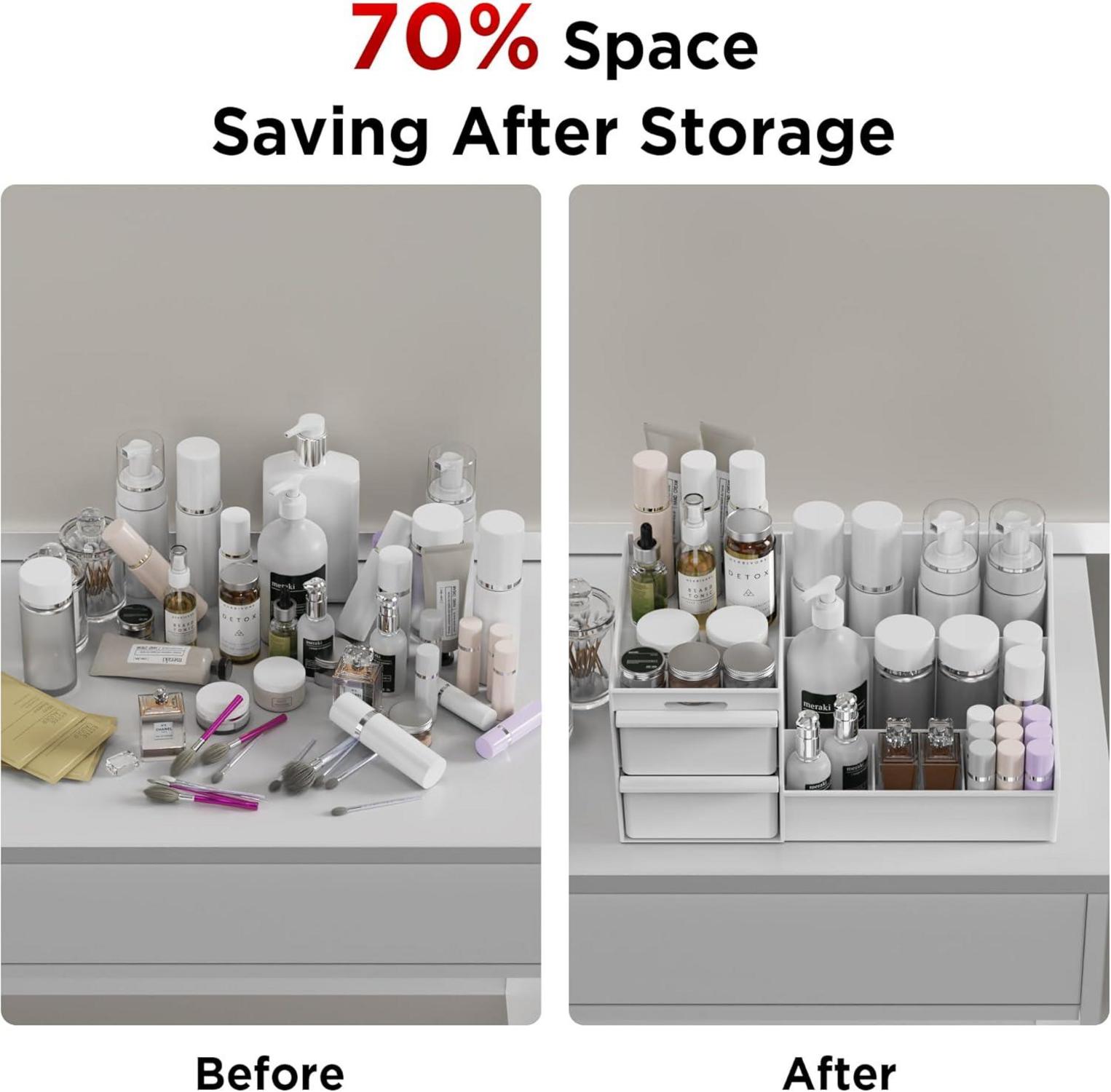 Großer Makeup Organizer Schubladen Kosmetik Organizer Aufbewahrung Box