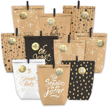 Adventskalender zum Befüllen 24 Weihnachtskalender Kraftpapiertüten