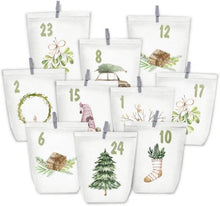 Adventskalender zum Befüllen 24 Weihnachtskalender Papiertüten