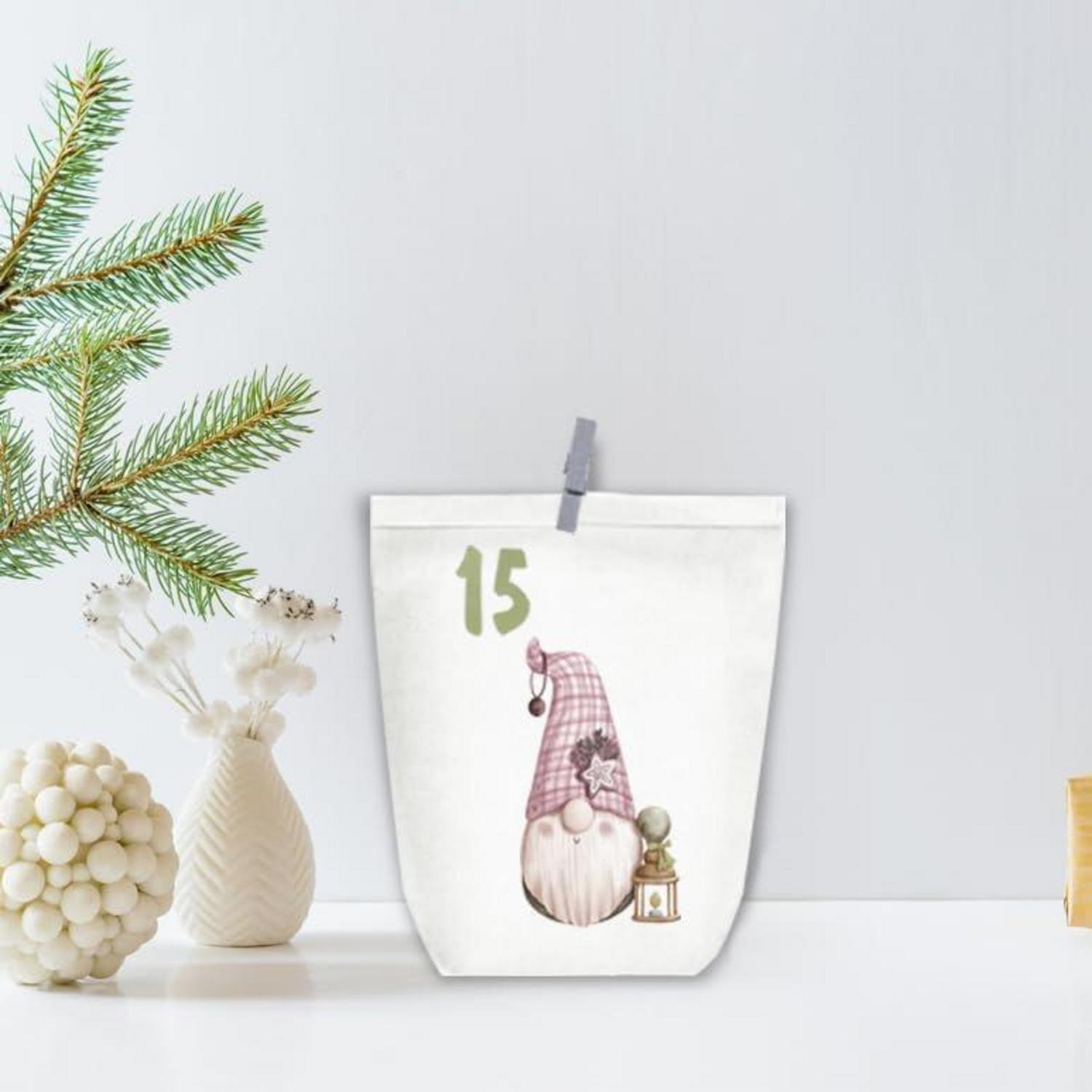 Adventskalender zum Befüllen 24 Weihnachtskalender Papiertüten