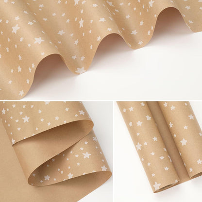 Weihnachten Geschenkpapier 44cm x 15m Kraft ECO Brown recyclbar