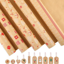 Weihnachtsgeschenkpapier Set Geschenkpapier Weihnachten 5 Rollen