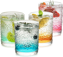 Whisky Gläser Set 4er 325ml Facetten-Schliff Geschenke Cocktails Gin