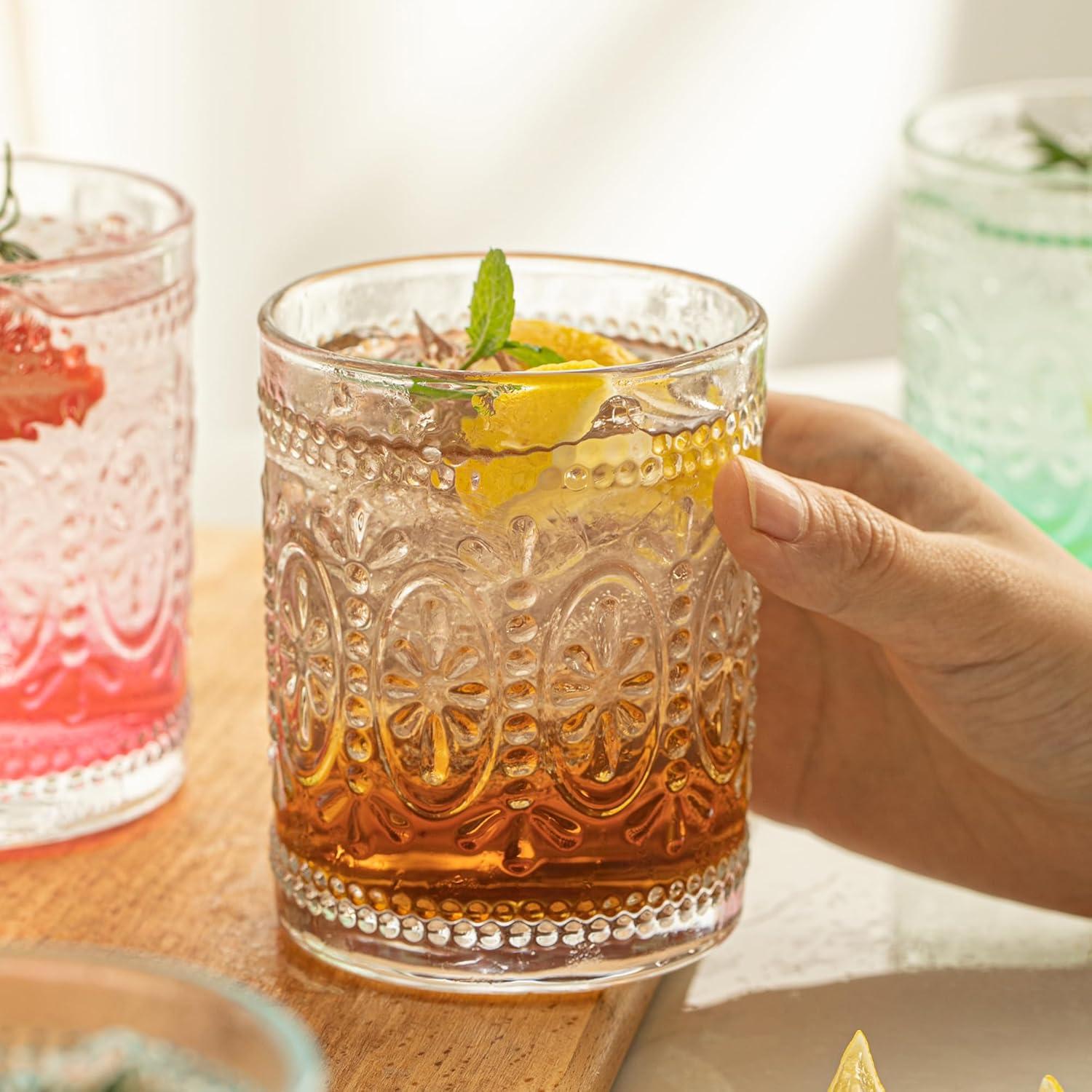 Whisky Gläser Set 4er 325ml Old Fashioned Tumbler Bourbon Gin Cocktail