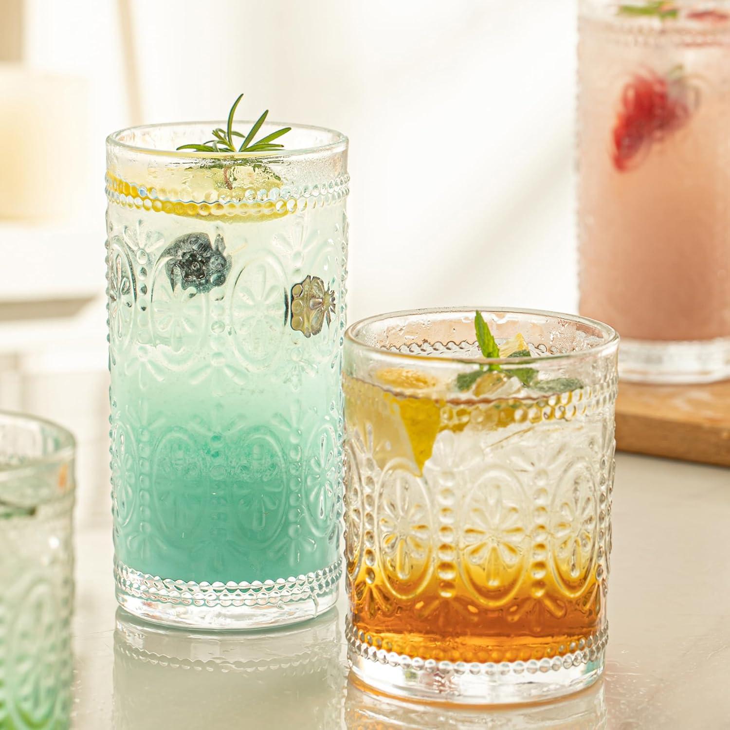 Whisky Gläser Set 4er 325ml Old Fashioned Tumbler Bourbon Gin Cocktail