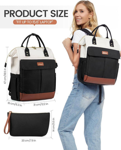 Laptop Rucksack Damen 17.3 Zoll Schulrucksack Wasserdicht mit