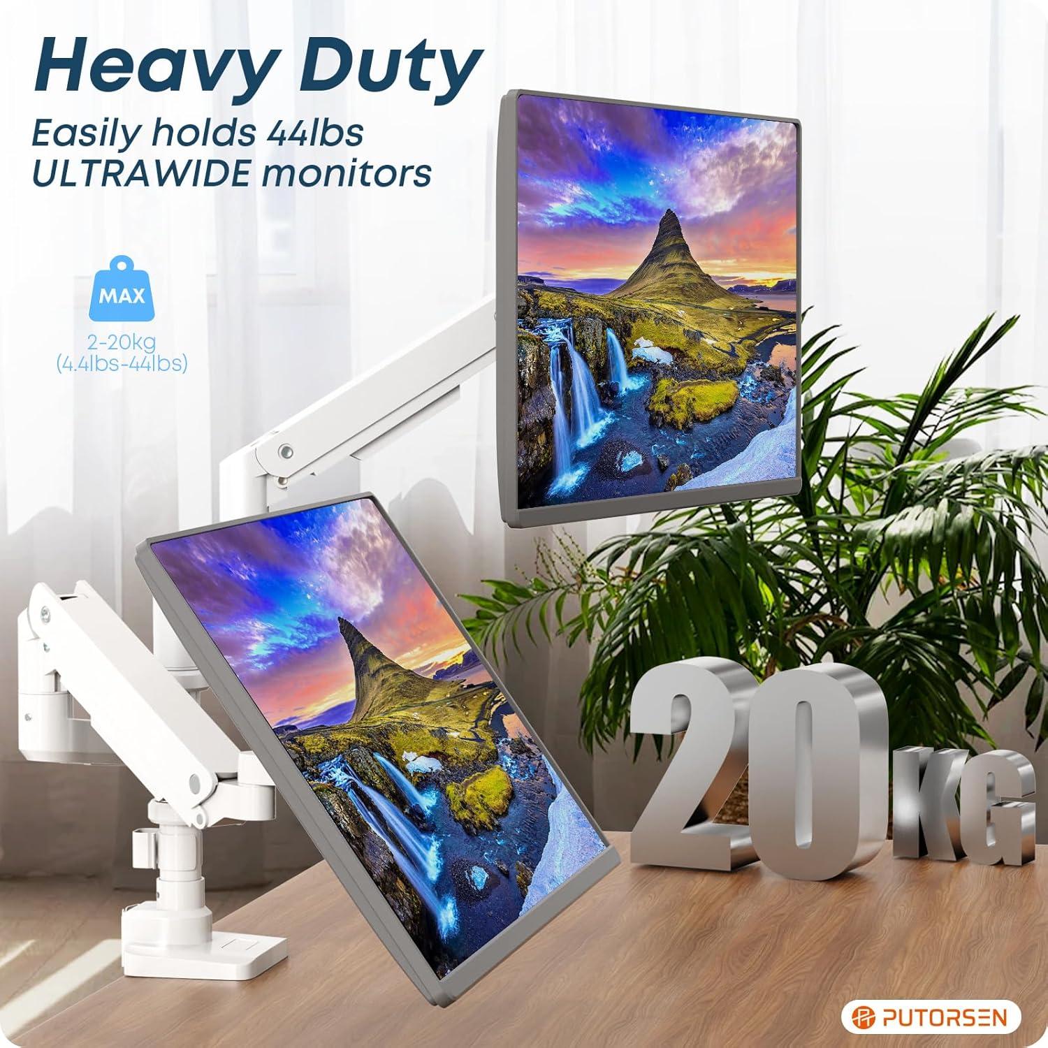 Monitor Halterung für 17-49 Zoll Dual Monitore Gasfeder