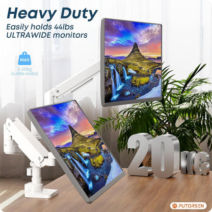 Monitor Halterung für 17-49 Zoll Dual Monitore Gasfeder