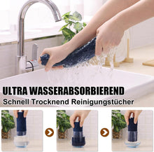 Mikrofaser Reinigungstücher 12er Set Weich Fusselfrei Blau
