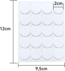 300 Stück Kerzendochtaufkleber 2cm Hitzebeständig