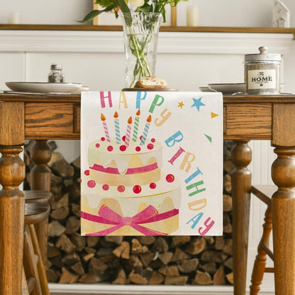 Artoid Mode Happy Birthday Kuchen Geburtstag Tischläufer
