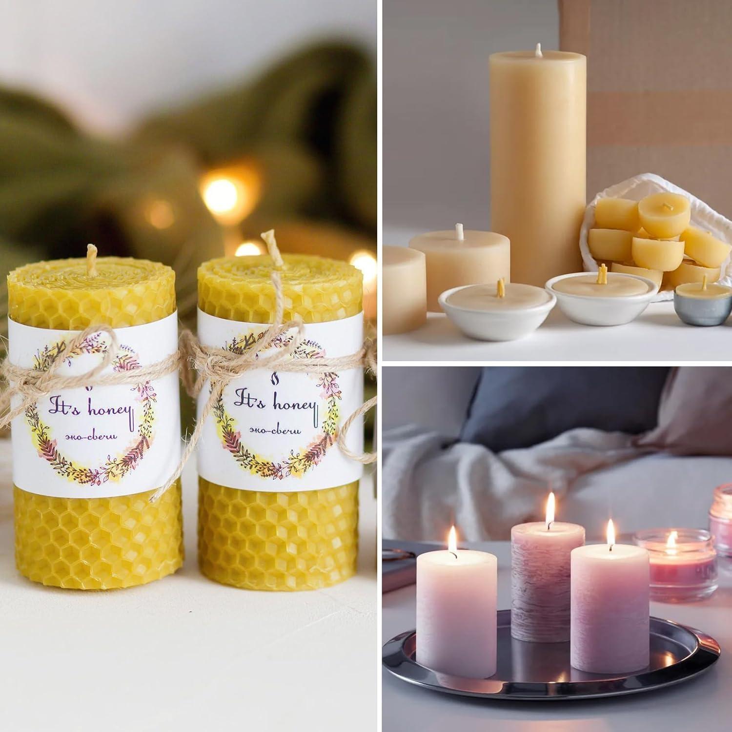 100 Stück Runddochte 9cm für Kerzen in Keramikbehältern & DIY Kerzenherstellung