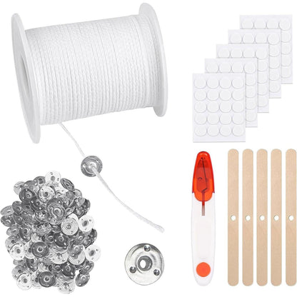 6100cm Kerzendocht 100 Stück Dochthalter für DIY Kerzen