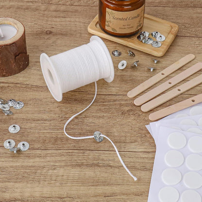 6100cm Kerzendocht 100 Stück Dochthalter für DIY Kerzen