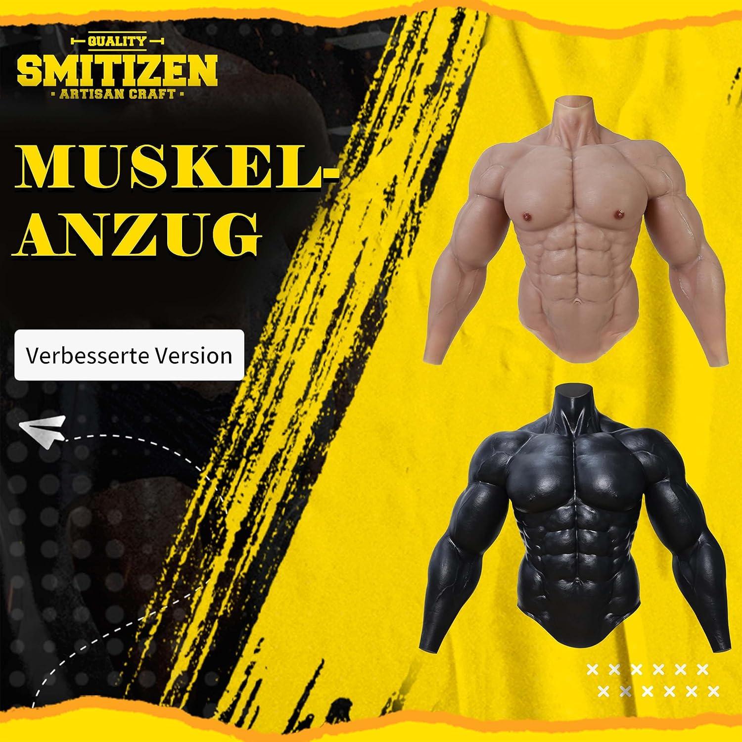 Silikon Muskelanzug Männer Oberschenkel Arme realistisches