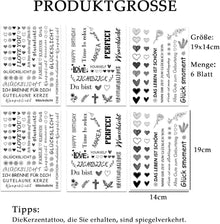 Kerzentattoos Wasserschiebefolie Kerzen DIY Geschenk Kerzen