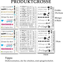 Kerzentattoos Wasserschiebefolie für DIY Geschenke