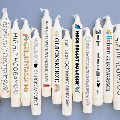 Kerzentattoos Wasserschiebefolie DIY Geschenk Kerzen 200+ Muster