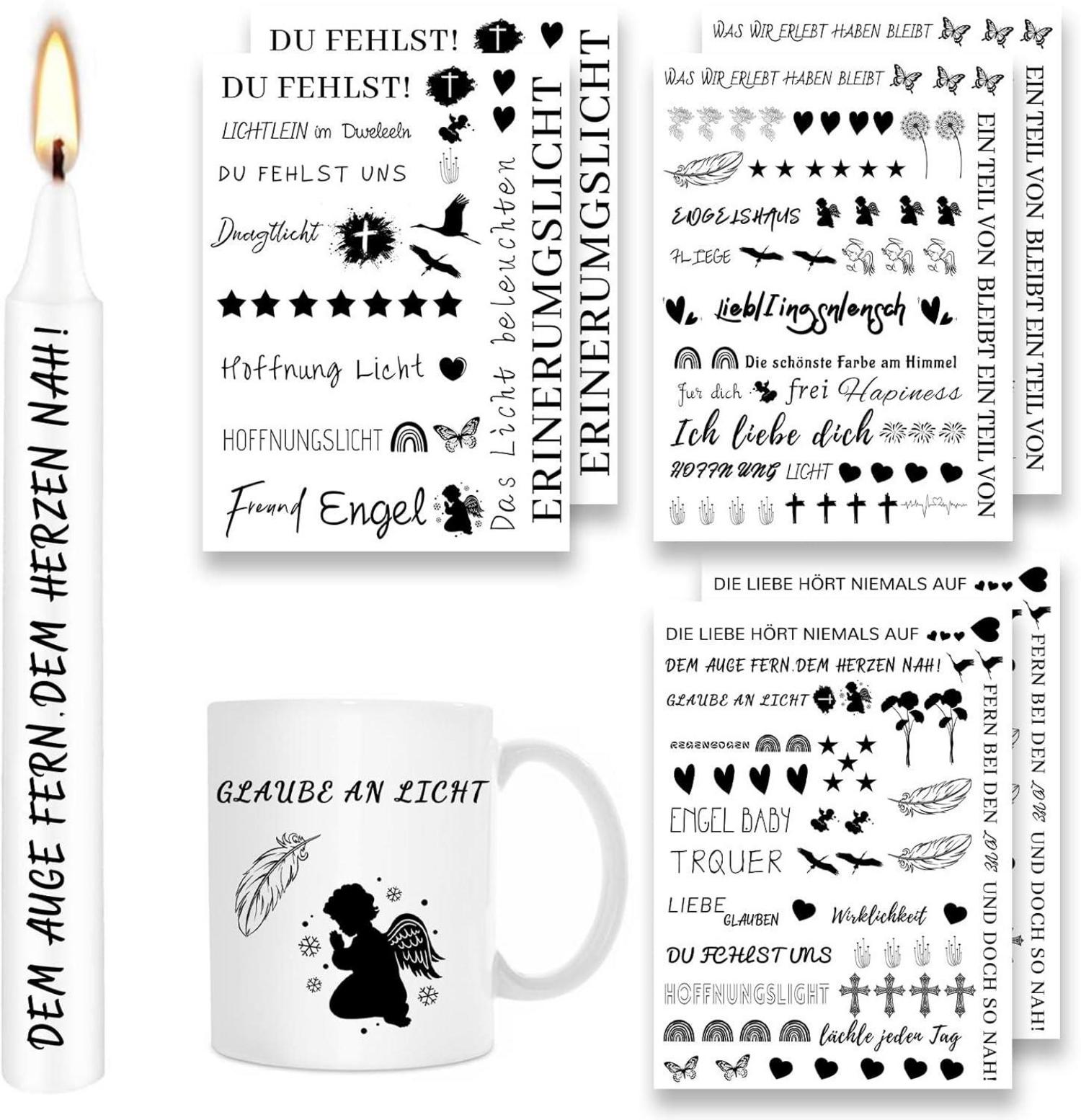 Kerzentattoos Wasserschiebefolie 200+ Muster für DIY Geschenke
