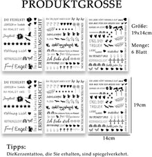 Kerzentattoos Wasserschiebefolie 200+ Muster DIY