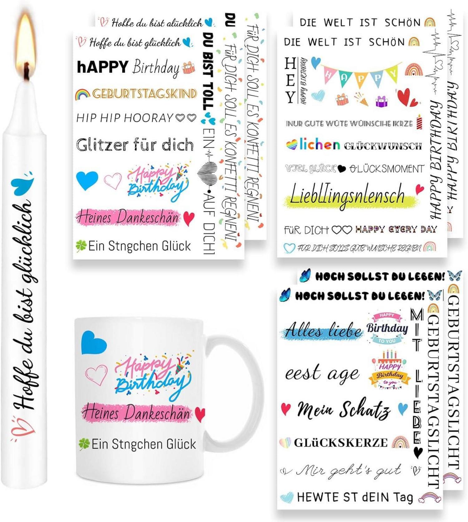 Kerzentattoos 200+ Muster Wasserschiebefolie DIY Geschenk