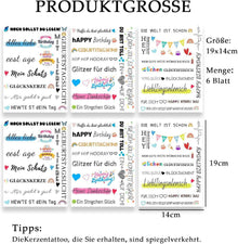 Kerzentattoos Wasserschiebefolie DIY Geschenk Kerzen