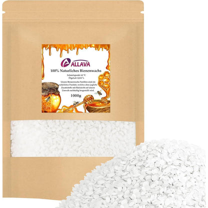 Bienenwachs Pastillen 1000g Weiß Kerzenwachs Bio DIY kerzen