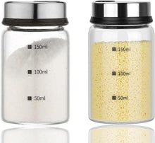 2er Set 150ml Gewürzgläser Borosilikatglas Drehdeckel - Klarglas - 3