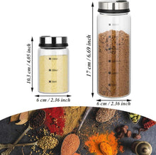 Gewürzgläser 150ml Borosilikatglas Drehdeckel 3 Gewürzlöcher