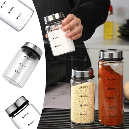 Gewürzgläser 2er Set 150ml Borosilikatglas Drehdeckel Gewürzstreuer