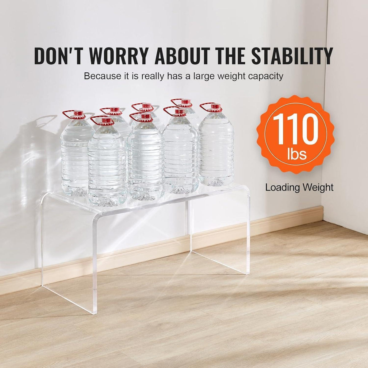 Transparenter Acryl Beistelltisch – Moderner Couchtisch für Wohnzimmer